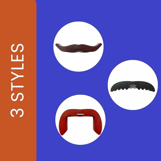 Reusable Novelty Can Mustache Clip - Clip-On Facial Hair Accessory