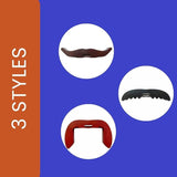 Reusable Novelty Can Mustache Clip - Clip-On Facial Hair Accessory