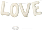 40 Inch Cream White Sand Love Balloons - Letter for Valentines Day,