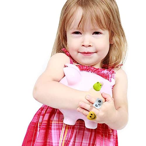 27 Pcs LED Light Up Ring - Colorful Flashing Bumpy Rings Finger Toys