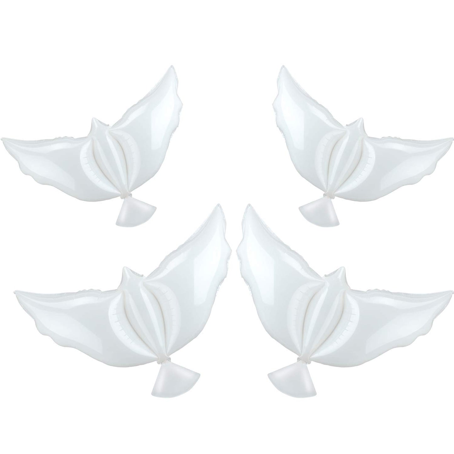 Sumind 4 Pieces Peace Dove Balloons White Memorial Balloons Pigeon
