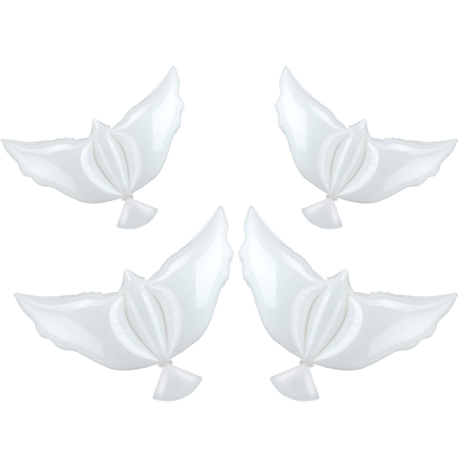 Sumind 4 Pieces Peace Dove Balloons White Memorial Balloons Pigeon