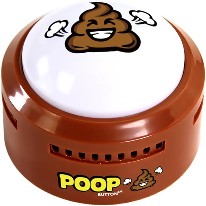 Talkie Toys Products Poop Button - Lights Up and Plays 20 Funny Fart