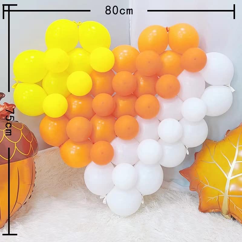 ADIDO EVA Link Balloons White 12 Inch Quick Link Latex Balloon 80 Pcs