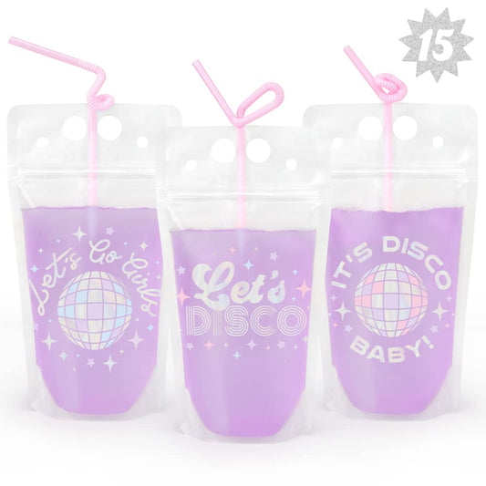 xo, Fetti Drink Pouches - 15 count | Bachelorette Party Cups, Last