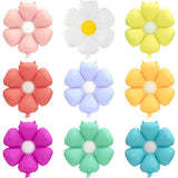 Cute Matte Daisy Flower Balloon Rainbow Garland Groovy Boho Daisy