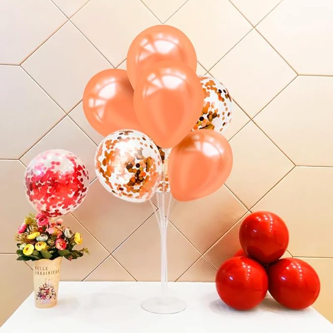 Rose Gold Balloon Stand Centerpiece Table Decorations for Birthday