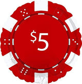 8 18 Inch Casino Night Poker Chips Foil Balloons