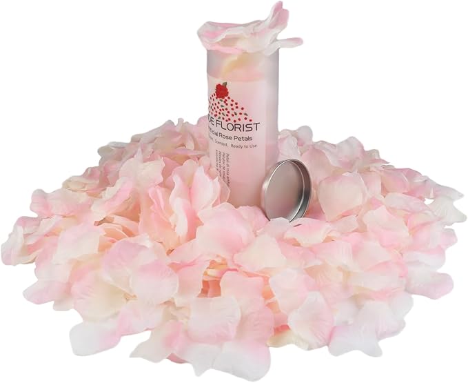 CODE FLORIST 1100 PCS Silk Rose Petals for Valentine's Day,Fake Rose P