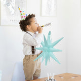 4D Metallic Explosion 14 Point Cone Balloon For Birthday Wedding Baby