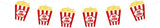 5 Tall Popcorn Box Movie Party Banner Movie Party Banner Popcorn