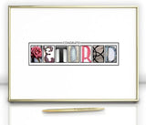 Framed Gold Retirement Decorations Guest Book for Womens 12 x16