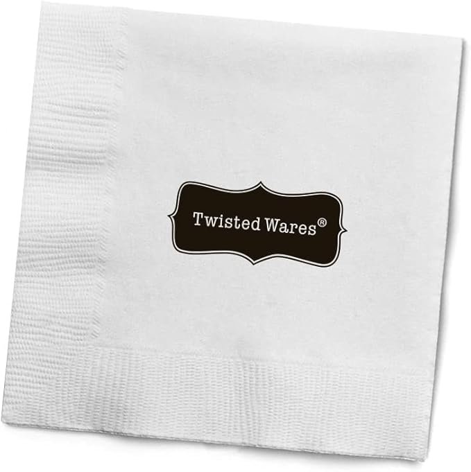 Funny Cocktail Napkins – “I THINK YOU'RE GREAT AND I'M JUST A NAPKIN”