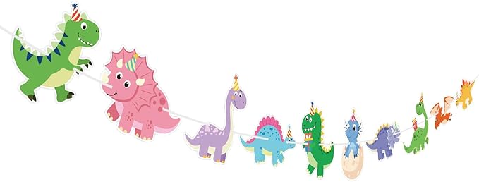 Hooqict Dinosaur Birthday Party Banner Dinosaur Birthday Party