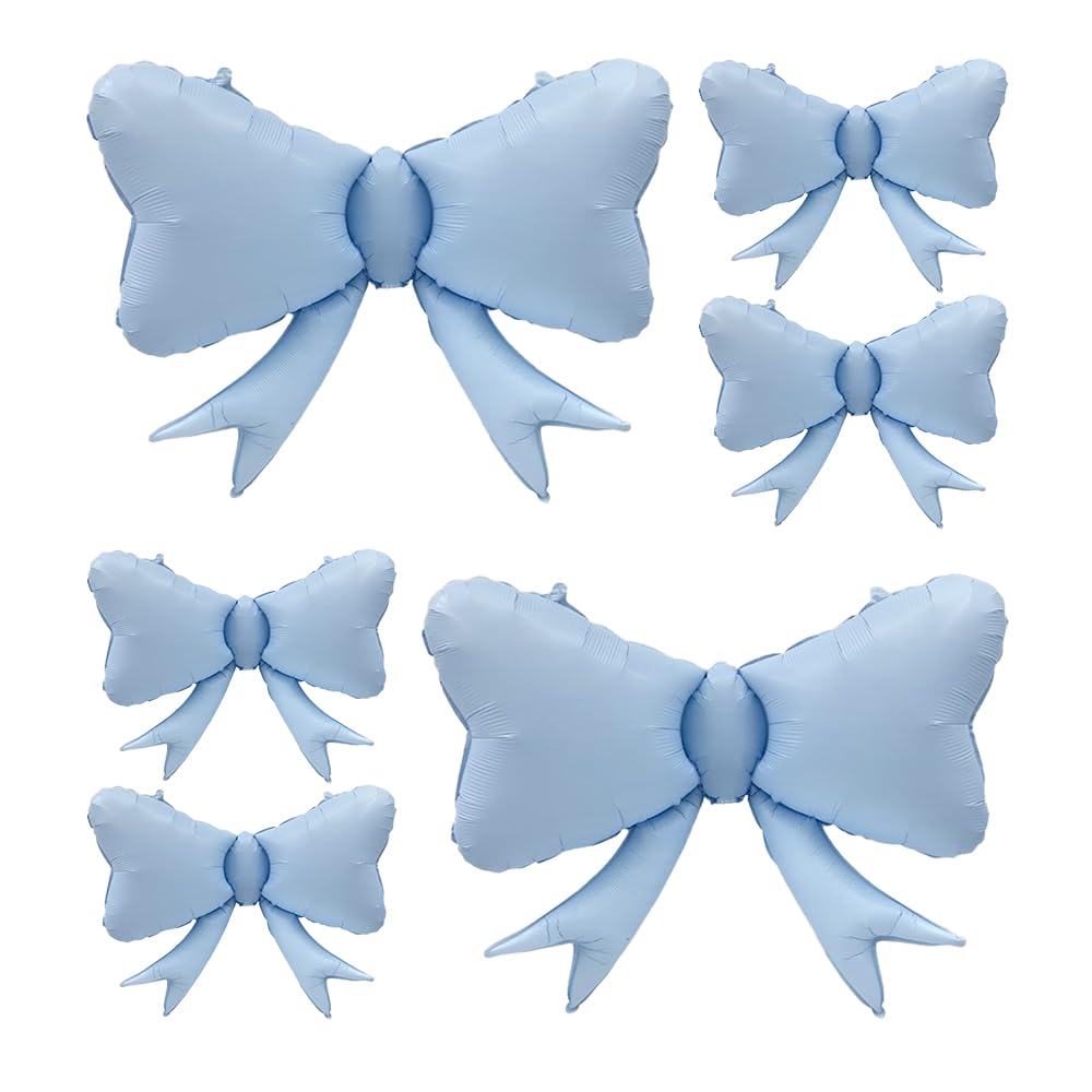 4pcs Jumbo Oversized Ribbon Balloons Coquette Bow Balloons Bow Party