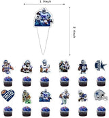 Cowboys Birthday Decorations Football Party Supplies Include Happy