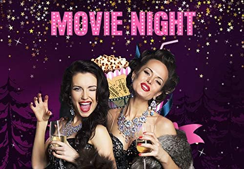 7x5ft Cinema Movie Night Theme Photography Backdrop for Birthday
