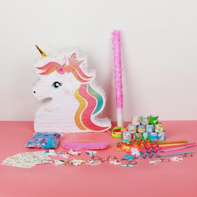 Unicorn Pinata Party Favors for Girl Birthday Party Supplies with