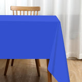 2 Packaging Blue Plastic Tablecloth, 54 inch x108 inch Rectangular