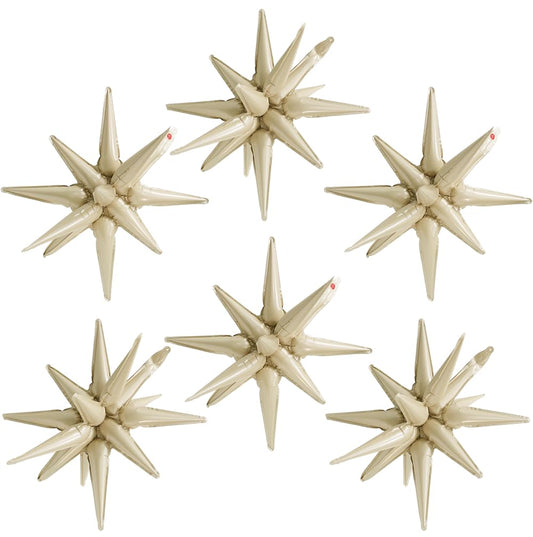 22'' 4D Spiky Star Balloon Magic One-Piece 14-Pointed Star Cone