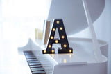 Foaky Black Light Up Letters,Black and Gold Party Decorations, Black