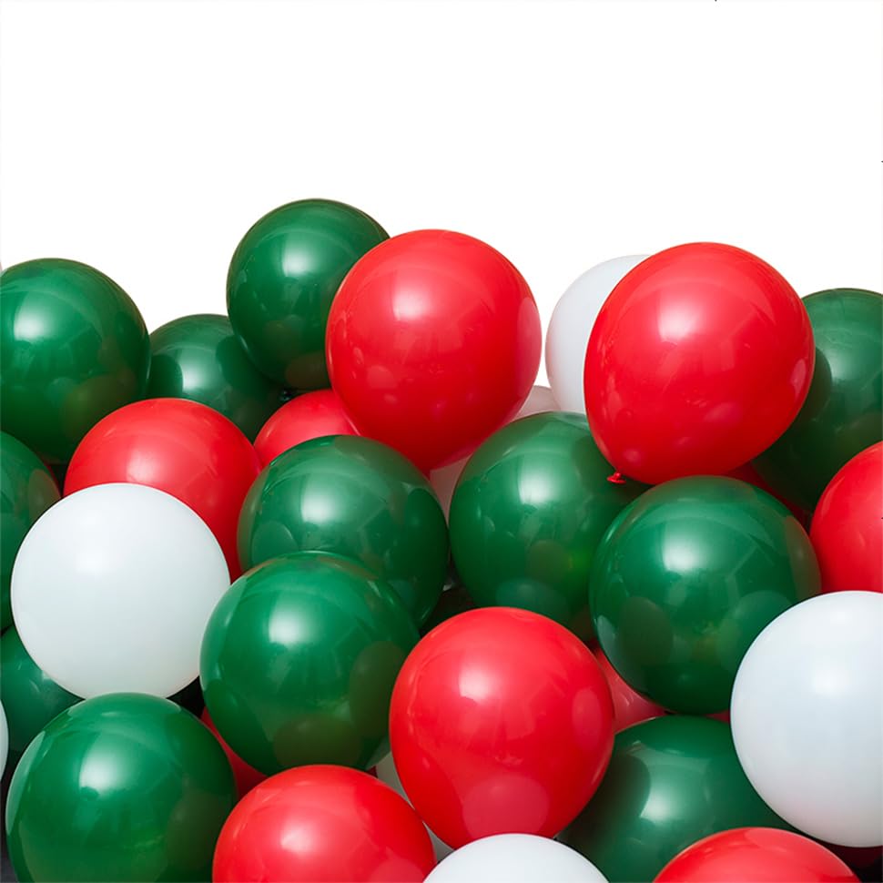 ADIDO EVA Link Balloons Red and Green 12 Inch Quick Link Balloon 80