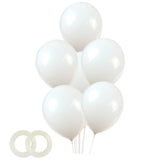 KADBANER White Balloons,100 Pack 12 Inch Latex Balloons,for Wedding