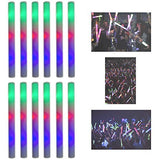 Super Z Outlet Upgraded Light up Foam Sticks, 3 Modes Colorful