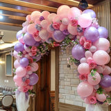 Pink and Purple Balloons, Pastel Pale Pink Light Purple Lilac
