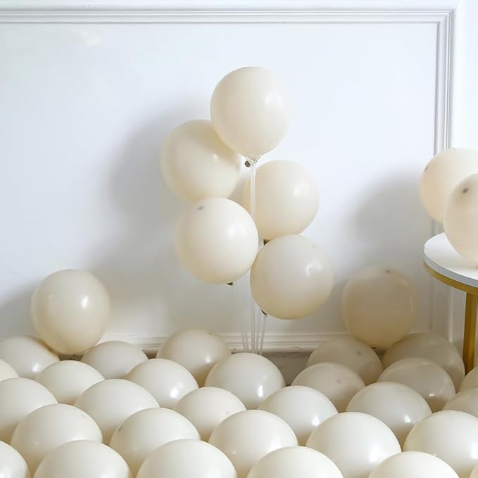 Under the Sea Party Decorations 140pcs Blue and sand white Balloons