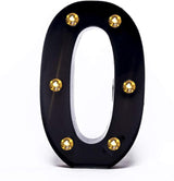 Foaky Black Light Up Numbers,Black and Gold Party Decorations,Marquee