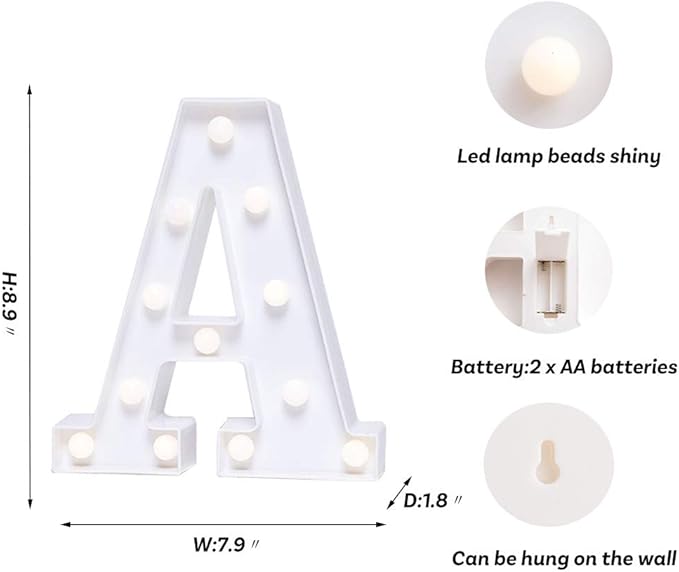 Foaky Light Up Letters,Marquee Letters,Engagement Party Decorations
