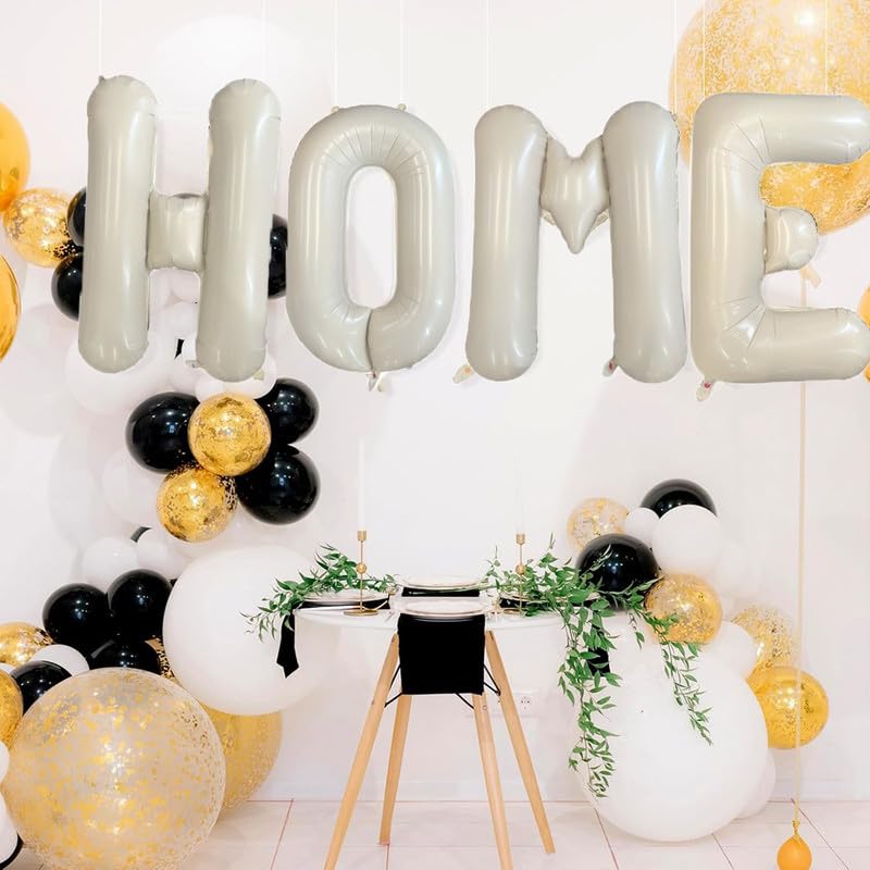 LAOREI 40 Inch HOME Letter Balloon - Housewarming Party Decorations
