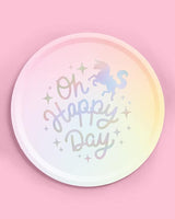 xo Fetti Unicorn Paper Plates 24 pk 9 Unicorn Birthday Party