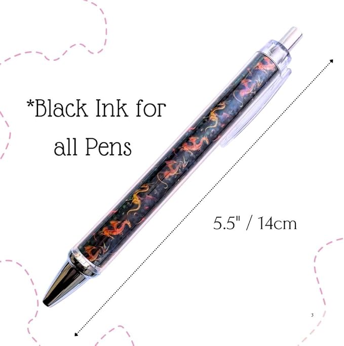 8PC Fantasy Dragon Pens Mystical Gothic Magical Mythical Wizard Sword