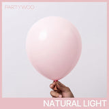 PartyWoo Pale Pink Balloons 100pcs Different Sizes of 18 12 10 5 Inch