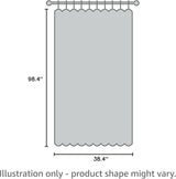 PIGETALE 2 Pack 3.2 ft x 8.2 ft White Tinsel Curtain Party Backdrop
