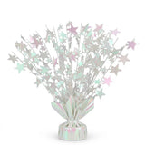 PMU 6 Pack Bursting Star Metallic Foil Spray Centerpiece- Opal