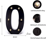 Foaky Black Light Up Numbers,Black and Gold Party Decorations,Marquee