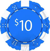 8 18 Inch Casino Night Poker Chips Foil Balloons