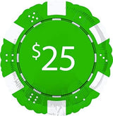 8 18 Inch Casino Night Poker Chips Foil Balloons