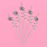 xo, Fetti Disco Ball Reusable Swirly Straw Set - 16 pc | Groovy