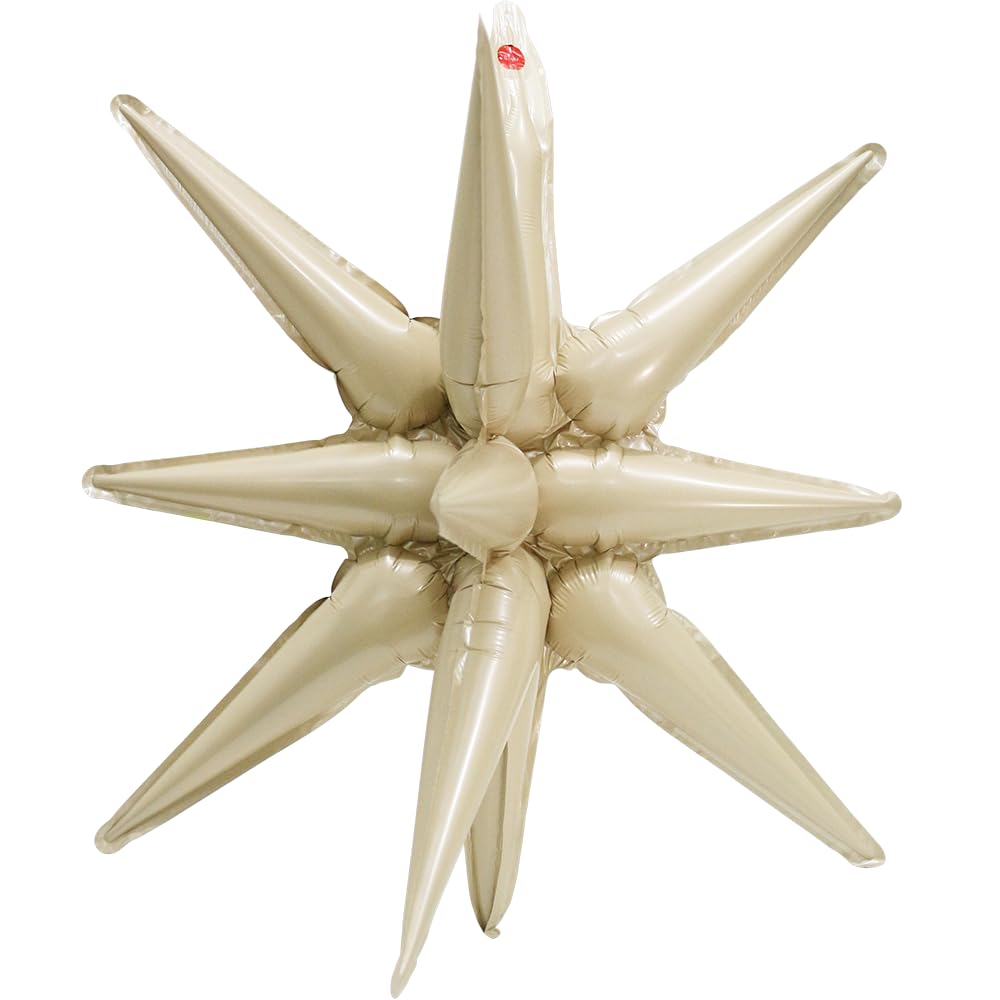 22'' 4D Spiky Star Balloon Magic One-Piece 14-Pointed Star Cone
