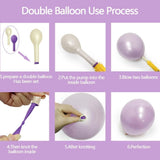Pearl Purple Balloons Double Stuffed Purple Balloons Light Lavender