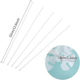 PP OPOUNT Upgraded Version 100 Pieces White Plastic Balloon Sticks
