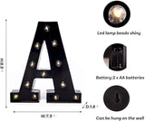 Foaky Black Light Up Letters,Black and Gold Party Decorations, Black