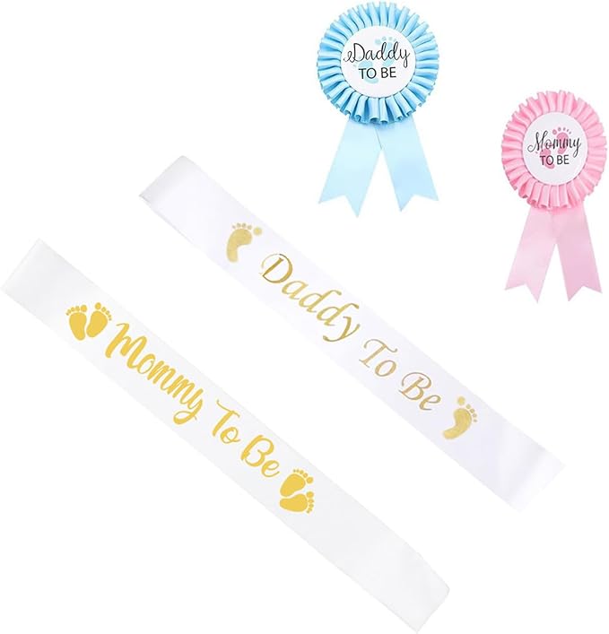 It's Boy or Girl Gender Reveal Sash Baby Shower Party Favors #2
