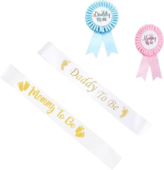 It's Boy or Girl Gender Reveal Sash Baby Shower Party Favors #2