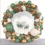 Amandir 153pcs Sage Green Brown Balloon Garland Arch Kit, Different