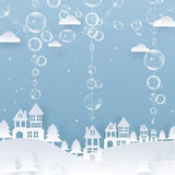 Transparent Bubble Garlands Mermaid Party Decoration Colored Blue Flat